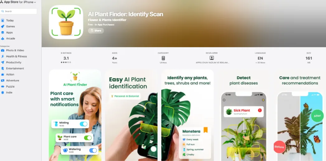 plant identification app